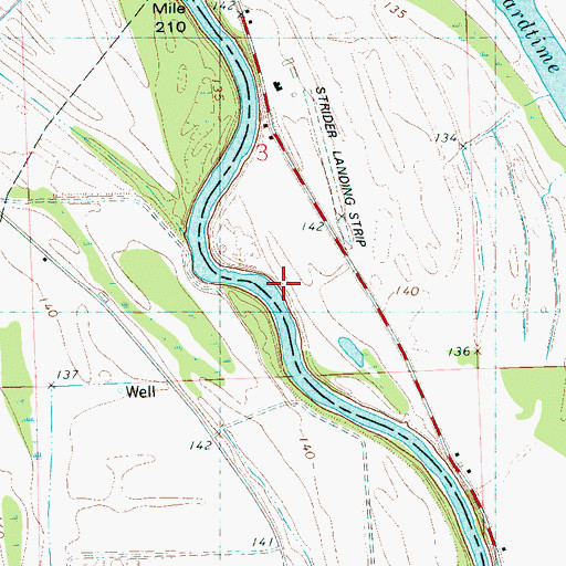 Topographic Map of Walters Landing, MS