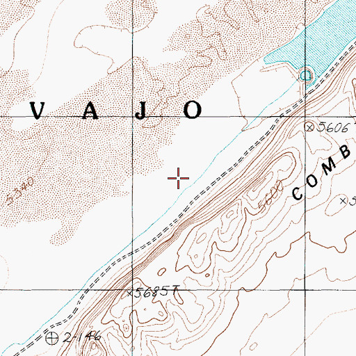 Topographic Map of Little Capitan Valley, AZ