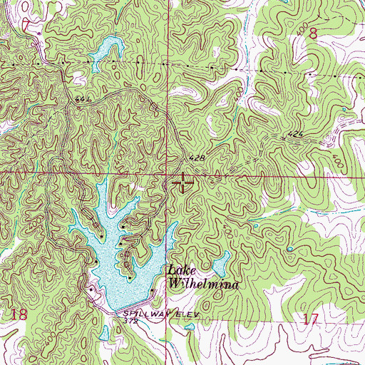 Topographic Map of Bowlin Family Cemetery, MS