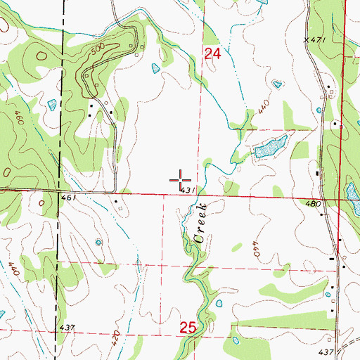 Topographic Map of Bethany Presbyterian Church, MS