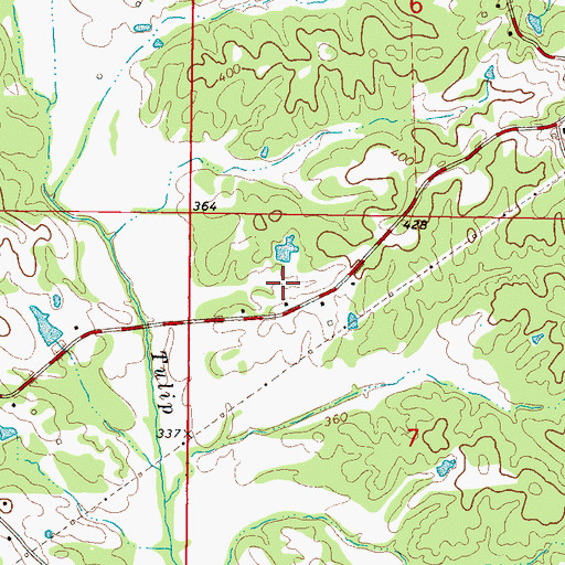 Topographic Map of Buncum Cemetery, MS
