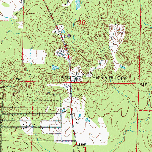 Topographic Map of Hebron Academy (historical), MS