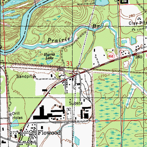 Topographic Map of Kingdom Hall of Jehovahs Witnesses, MS