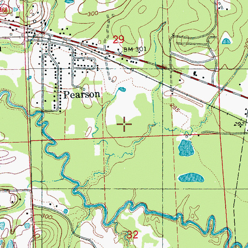 Topographic Map of Norrell Plantation (historical), MS
