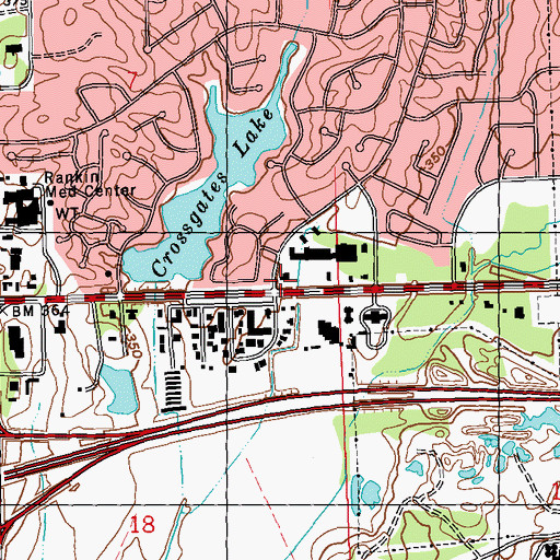 Topographic Map of Rankin County Museum, MS
