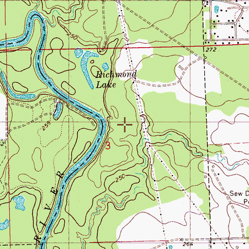 Topographic Map of Richmond (historical), MS