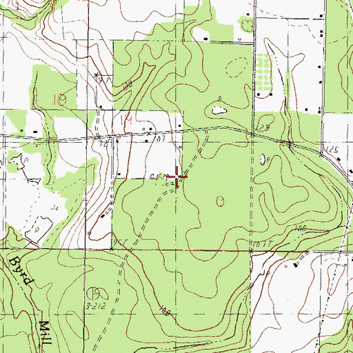 Topographic Map of Old Mount Pleasant Methodist Church (historical), MS