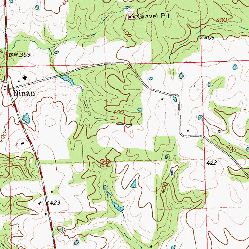 Topographic Map of Foil Cemetery, MS