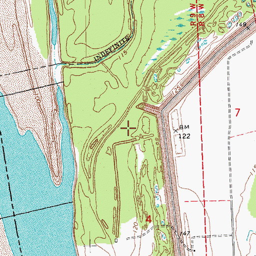 Topographic Map of Eggs Point Landing, MS
