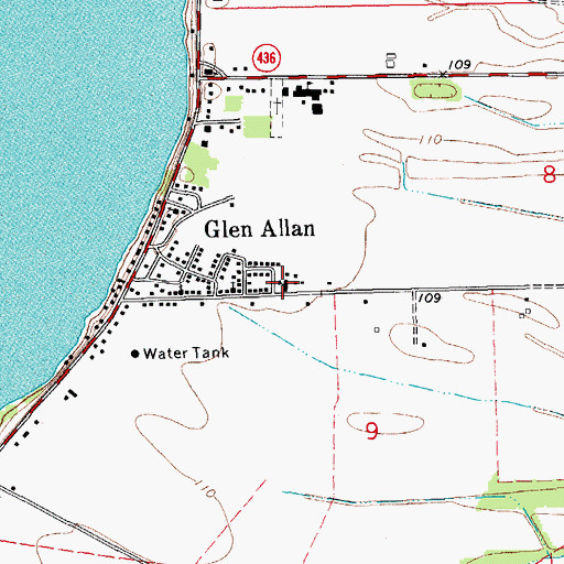 Topographic Map of Moore Elementary School (historical), MS