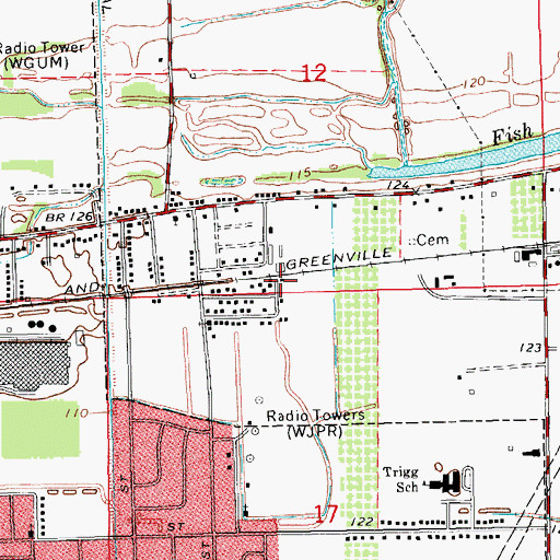 Topographic Map of Paducah (historical), MS