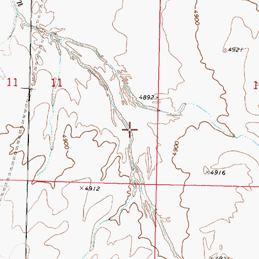 Topographic Map of Little Clayhole Valley, AZ