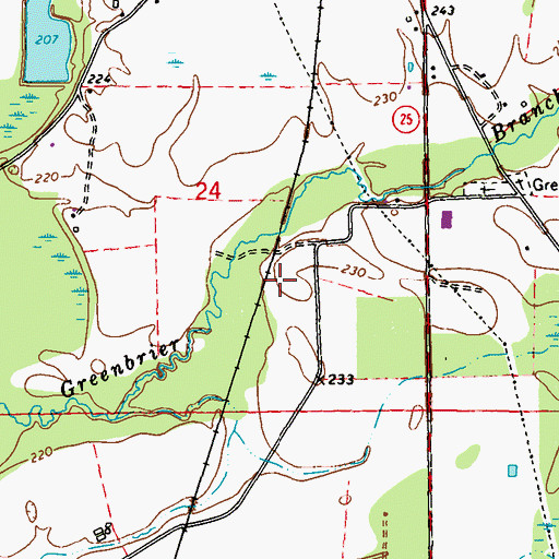 Topographic Map of Acker (historical), MS