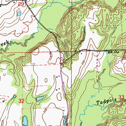Topographic Map of Bolivar (historical), MS