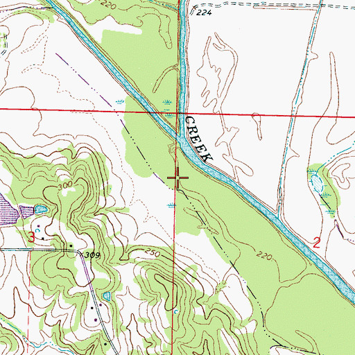 Topographic Map of Camargo (historical), MS
