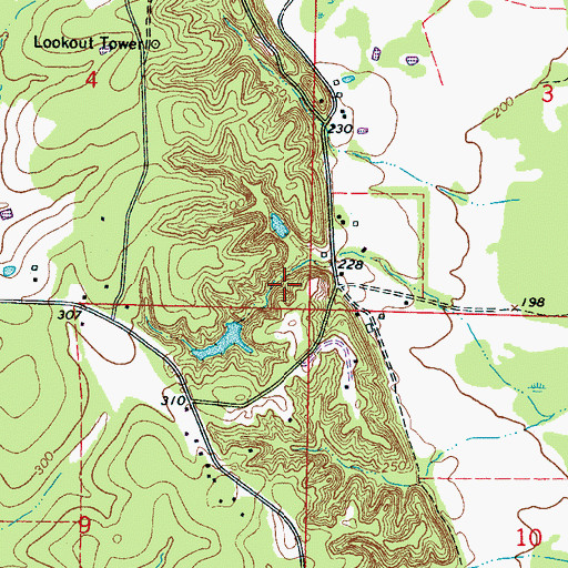 Topographic Map of Colberts Hill, MS
