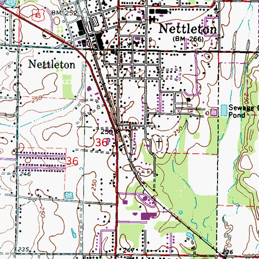 Topographic Map of New Prospect Missionary Baptist Church, MS