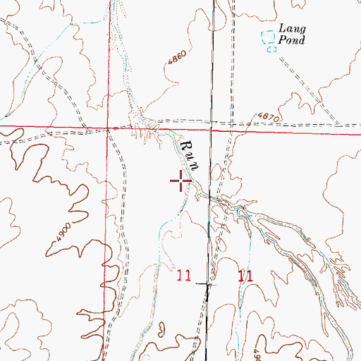 Topographic Map of Little Clayhole Wash, AZ
