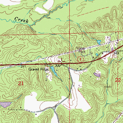 Topographic Map of Vassar (historical), MS