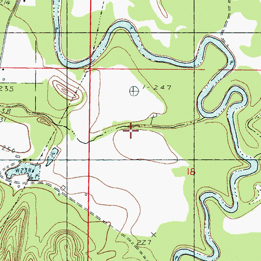 Topographic Map of Choctaw (historical), MS