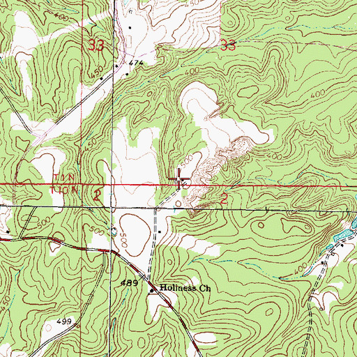 Topographic Map of Compromise School (historical), MS