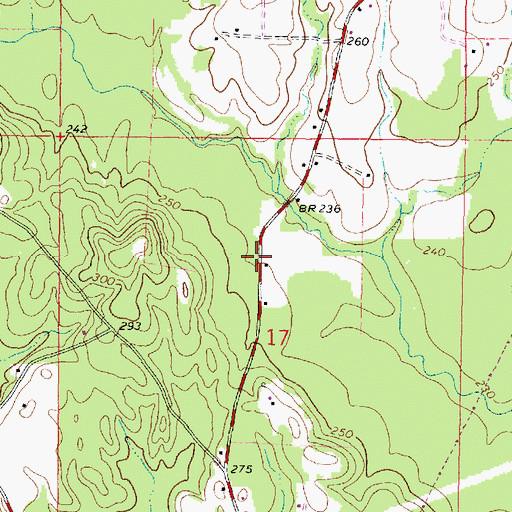 Topographic Map of East Nancy Oil Field, MS