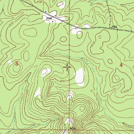Topographic Map of Goodwater Oil Field, MS