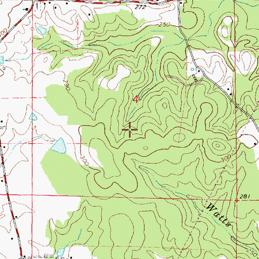 Topographic Map of Hale Oil Field, MS