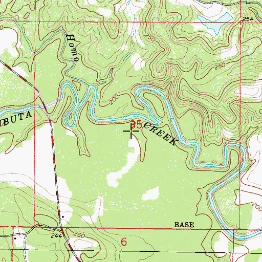 Topographic Map of North Shubuta Oil Field, MS