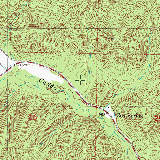 Topographic Map of CCC Camp, AR