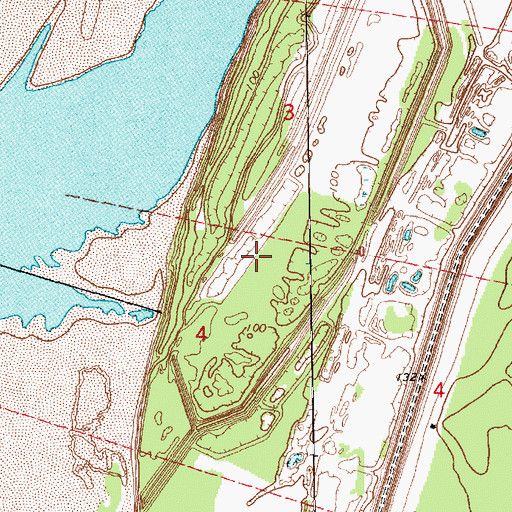Topographic Map of Ellislie Plantation (historical), MS