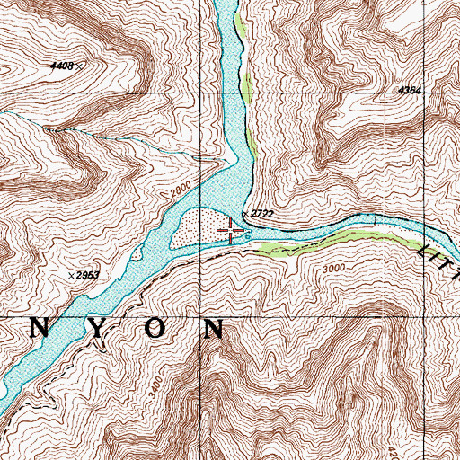 Topographic Map of Little Colorado River Gorge, AZ