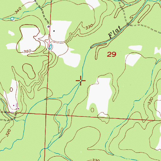 Topographic Map of Calton Creek, AR