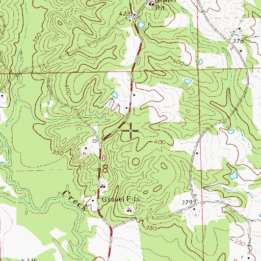 Topographic Map of Eaton Cemetery, MS