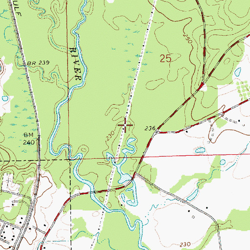 Topographic Map of Varnado Cemetery, MS