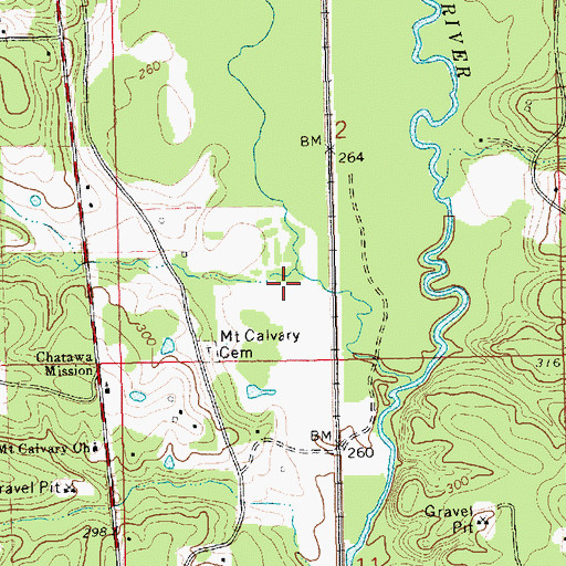 Topographic Map of Stephens (historical), MS