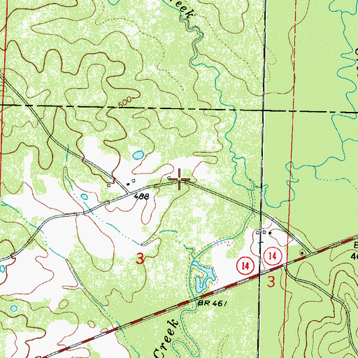 Topographic Map of Lobutcha (historical), MS