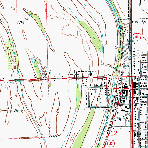 Topographic Map of Manocknut Plantation (historical), MS