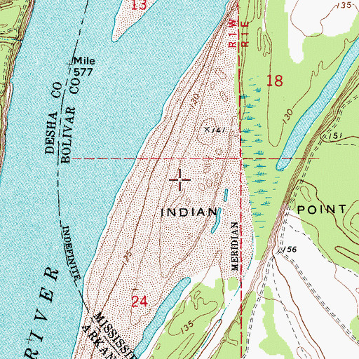 Topographic Map of Prentiss (historical), MS