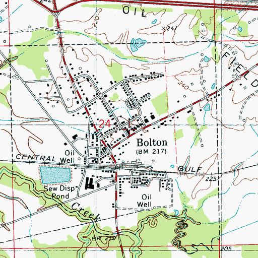 Topographic Map of Memorial United Methodist Church, MS