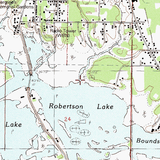 Topographic Map of Dutch Bayou, MS