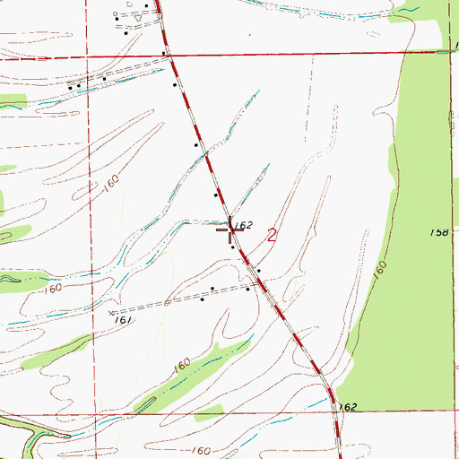 Topographic Map of Annis Ridge, MS