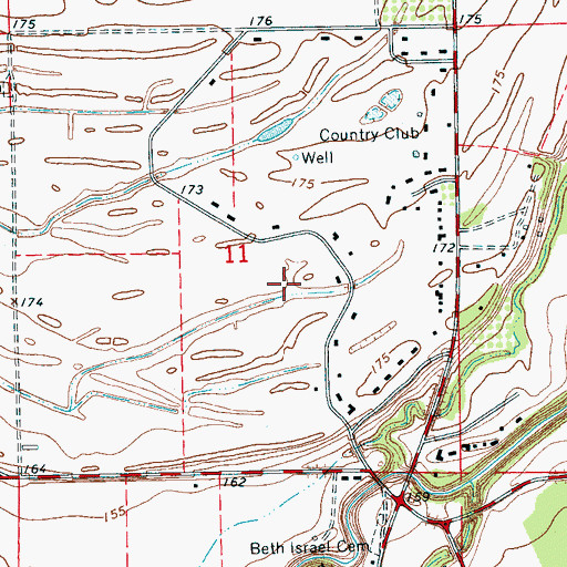Topographic Map of Honey Hill Plantation (historical), MS
