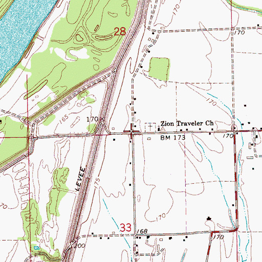 Topographic Map of Stokely, MS