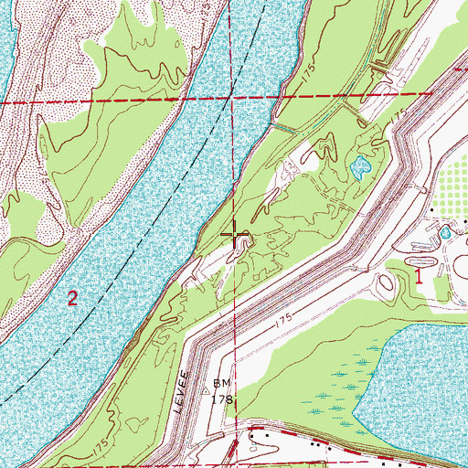 Topographic Map of Stokes (historical), MS