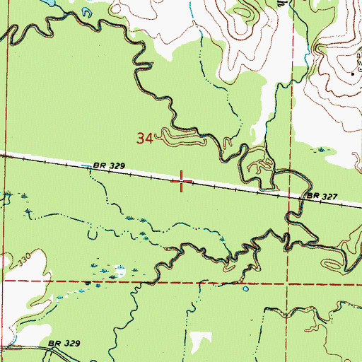 Topographic Map of Paula (historical), MS