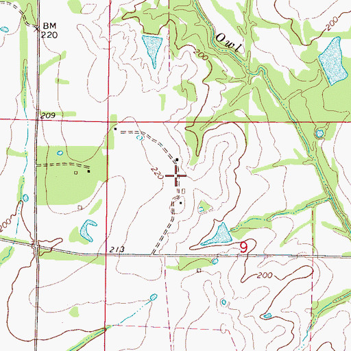 Topographic Map of Brazelia (historical), MS