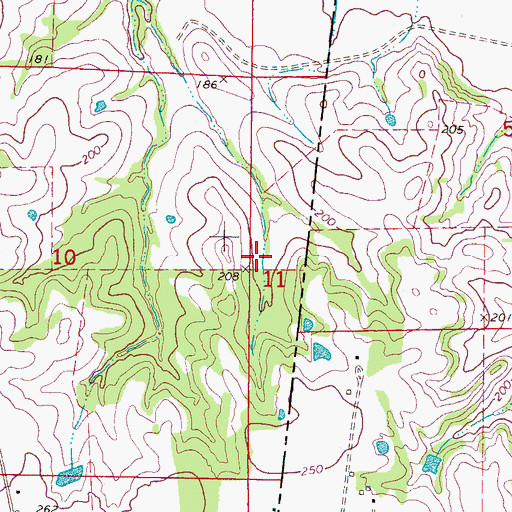 Topographic Map of Foxtrap (historical), MS