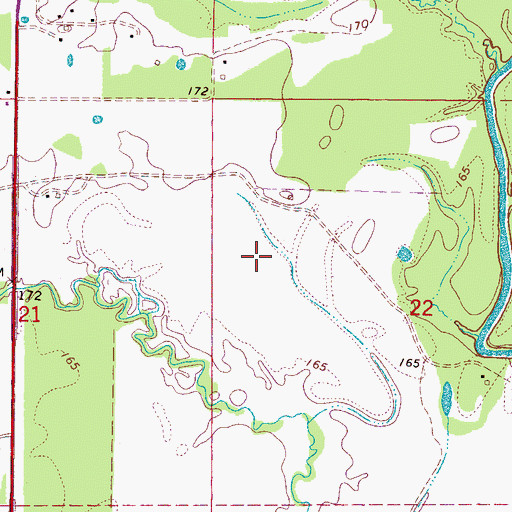 Topographic Map of Noxubee County Elementary School, MS