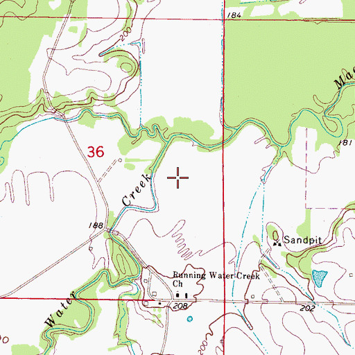 Topographic Map of Parkeville (historical), MS